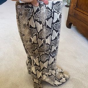 Sam Edelman snake skin boots size 8